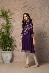 LAVENDER TOUCH(Embroidered Frock)