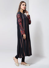 SMOKY BLACK(Embroidered Frock)