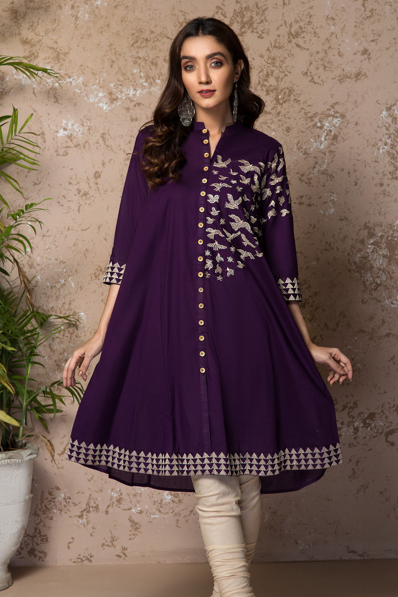 LAVENDER TOUCH(Embroidered Frock)