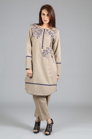 Embroidered Kurta With Trouser